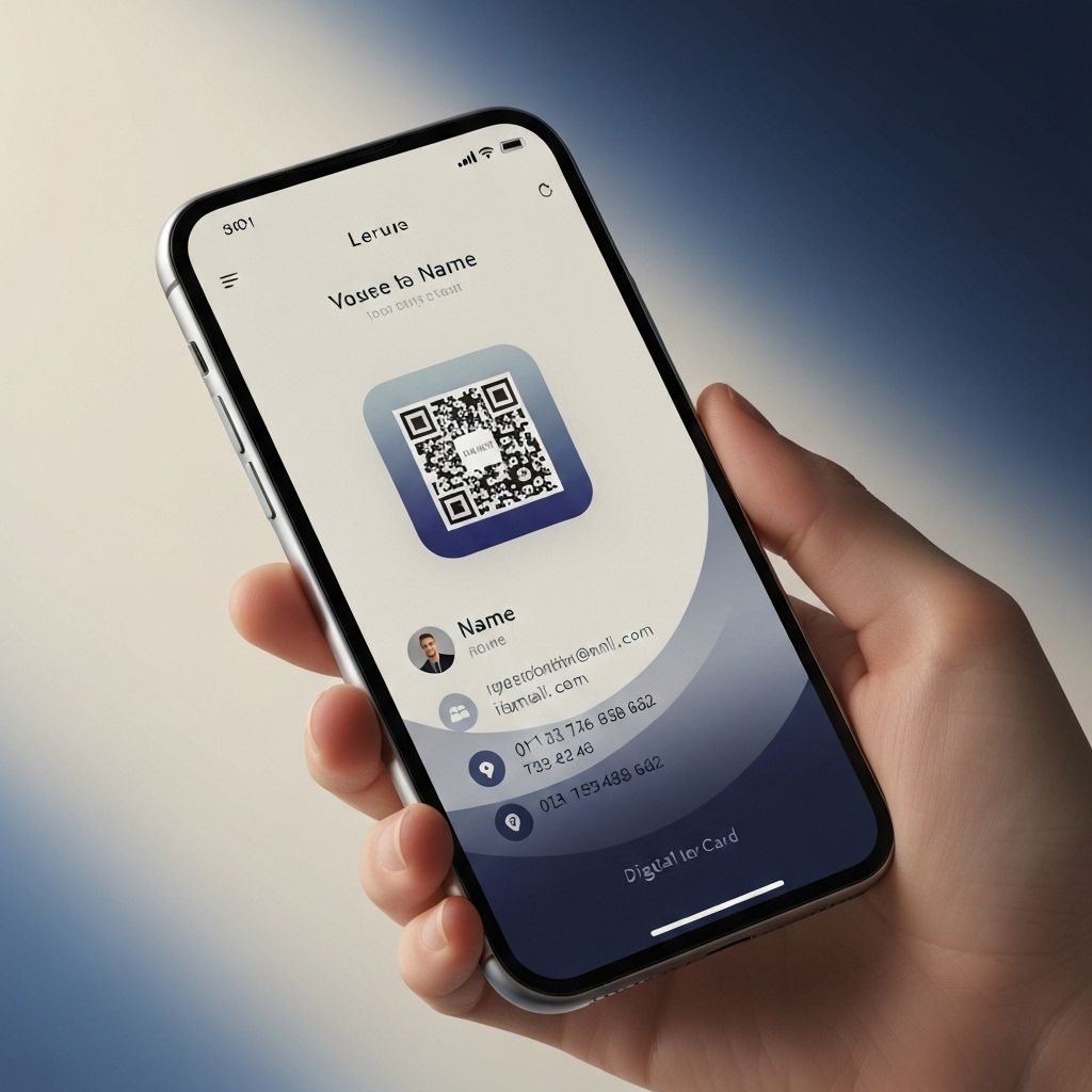 ReCards digital business card interface