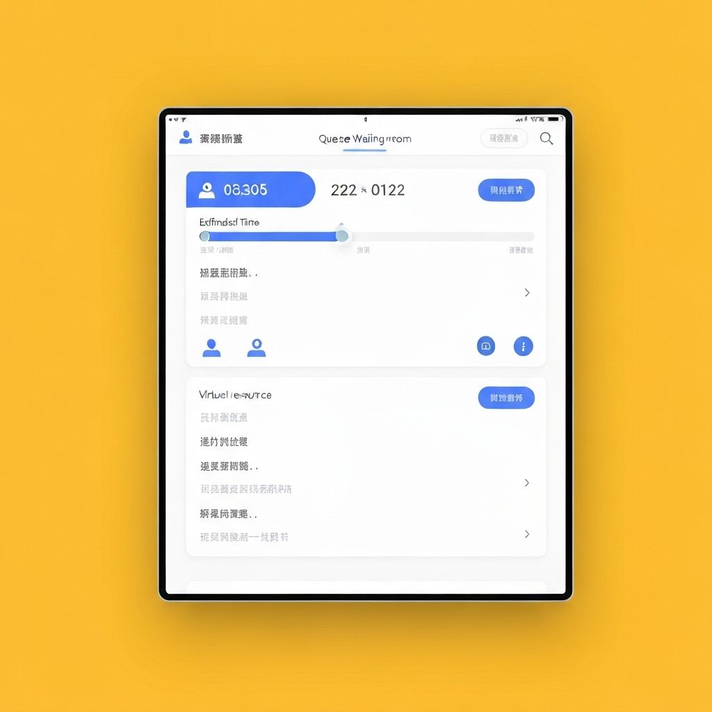 NoQ virtual waiting room interface